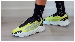 YEEZY 700 MNVN Laceless Phosphor Review  On Feet [upl. by Victorine]