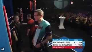 2015 International Darts Open  Brilliant Match Winning 167 Checkout  Benito van de Pas [upl. by Isnyl]