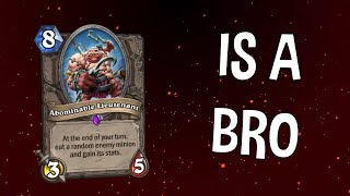 Hearthstone  Abominable Lieutenant is a Bro [upl. by Lenoil8]