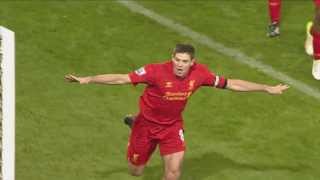 Gerrard Brilliant Goal v Man City  2013 Feb 03 [upl. by Itsyrc]