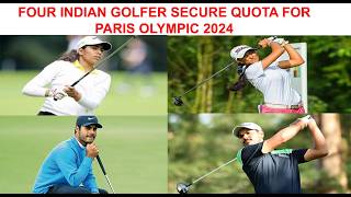 Indian Golf men and women team qualify for the Paris Olympic 2024 golf parisolympics [upl. by Olim]