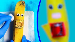 Banana BotoxPlastic Surgery Before amp After DiscountDentist FruitSurgery EmergencySurgery ASMR [upl. by Eirrahs]