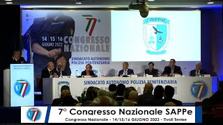 7° Congresso Nazionale SAPPe  Convegno  quotLa Polizia Penitenziaria e le nuove frontierequot [upl. by Bywaters]