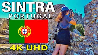 Sintra Portugal  Moorish Castle  Walking Tour 4K [upl. by Eillime]