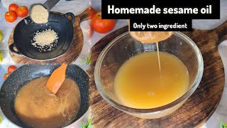 Homemade sesame oil recipe  toasted sesame oil [upl. by Streeto]