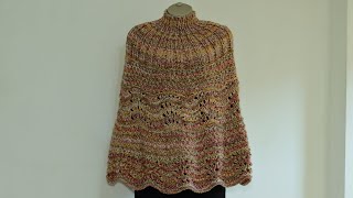 Poncho verbena em tricô [upl. by Alih]