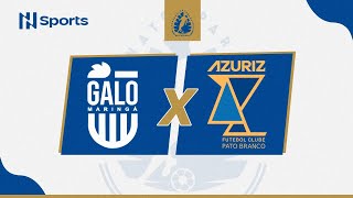 Campeonato Paranaense 2024 Galo Maringá x Azuriz  3ª Rodada  AO VIVO  COM IMAGENS [upl. by Llenil826]