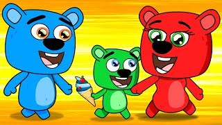 Mega Gummy Bear Meet in Park Full Episodes Cartoon Animation [upl. by Retse847]