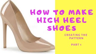 Create simple high heel shoes pattern part 1 [upl. by Cockburn]