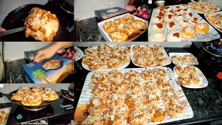 Bina oven ke complete Kiya 60 pizza ka order  Gas pe Banaye pizza  Mini pizza  Full vlog [upl. by Hcire232]