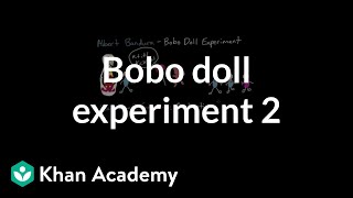 Observational learning Bobo doll experiment and social cognitive theory  MCAT  Khan Academy [upl. by Ronnholm]