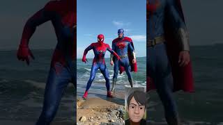 SpiderMan vs Superman  Epic Battle on the Sea [upl. by Adnohr]