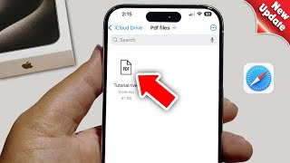 How To Download PDF File In iPhone From Safari Browser  Full Guide [upl. by Nevaed]