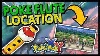 HOW TO GET THE POKE FLUTE ON POKEMON X AND Y [upl. by Ynalem]