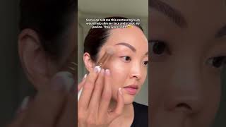 When your cheekbones enter the room before you do 😲 contourtutorial contourhack contouring [upl. by Nairot]