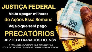 JUSTIÇA INICIA ESSA SEMANA O PAGAMENTO DO 4º LOTE DE ATRASADOS DO INSS  RPV E PRECATÓRIOS 2024 [upl. by Richman581]