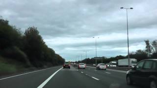 Driving On The M5 Motorway From J7 Worcester South To J4A M42 England 3rd May 2013 [upl. by Ennazzus]