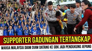 SATU NEGARANYA MALU  WARGA MALAYSIA TERTANGKAP BASAH JADI SUPPORTER GADUNGAN JEPANG DI GBK [upl. by Esmond412]