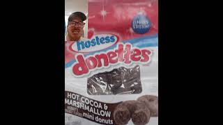 REVIEWHostess Donettes Hot Chocolate amp Marshmallow [upl. by Kerwinn]