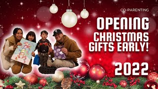 OPENING CHRISTMAS GIFTS EARLY COPARENTING EDITION [upl. by Ditzel]