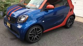 CAR IS SOLD COMMENTS WONT BE ANSWERED 2017 Smart 453 Fortwo Forfour lowering springs installation [upl. by Annie]