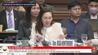 Duterte fumes at Hontiveros when asked if he takes responsibility for drug war deaths [upl. by Rich]