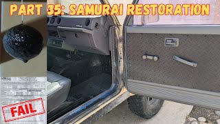 Part 35 Suzuki Samurai Finish Door Restoration Fail Emissions Again Eggsperiment [upl. by Ettenowtna665]