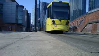 Metrolink trams with tonesLower Mosely Street [upl. by Netsyrk952]