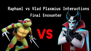 Nickelodeon AllStar Brawl 2  Raphael vs Vlad Plasmius Interactions Final Encounter [upl. by Denby]