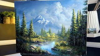 A Classic Mountain Painting in Oils  Paint with Kevin ® [upl. by Barnie993]