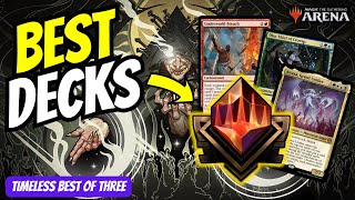 Best Ranked Ladder amp Tournament Decks MTG Timeless Best of Three Bo3 [upl. by Alauqahs]