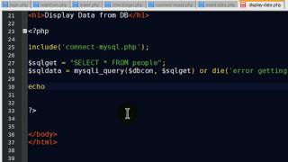 Display Data on Web Page from Database [upl. by Alik]