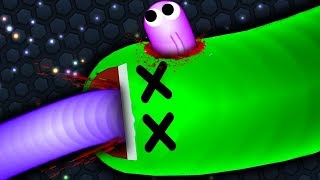 Slitherio Best Hacker Snake vs Troll Snake Epic Slitherio Gameplay [upl. by Leopoldine]