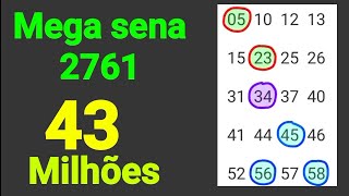 Mega sena 2761 estudos e observações intuitivas algumas lógicas interessantes [upl. by Ensoll70]