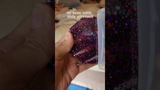 First epoxy resin project Glitter BOMB coasters resin glitter coasters handmade demolding [upl. by Eyram]