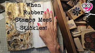 When Rubber Stamp Meets Stickles Creation Process for Beginners The Paper Outpost [upl. by Rhetta]