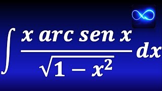 122 Integración por partes x por seno inverso entre raíz cuadrada Ejemplo resuelto [upl. by Zoha]