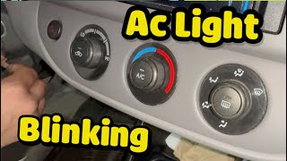 Toyota Blinking AC Light NO AC on Toyota camry corolla or avalon [upl. by Chassin]