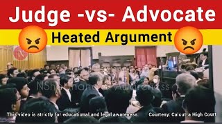 Judge vs Advocate Heated Argument CalcuttaHighcourt NShorthand [upl. by Landbert]