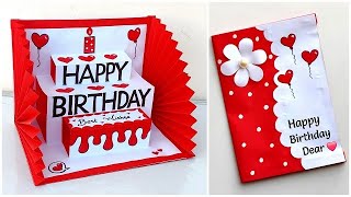 DIY  Happy Birthday greeting card for best friend  Birthday card ideas easy Handmade [upl. by Lenor]