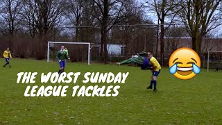 The Worst Sunday League Tackles [upl. by Nylcsoj85]