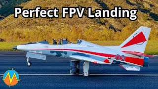 FPV RC Jet Precision Landing Drills Using Head Tracker amp Reflex Sight 🎯📐🛬 [upl. by Cogan]