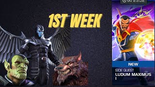 Ludum Maximus 1 Side Quest Week 1 Nodes Explanation hearthacker mcoc [upl. by Keiko]