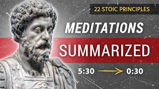 My Summary of The Meditations of Marcus Aurelius  22 Stoic Principles [upl. by Airla599]