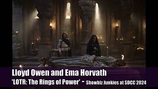 Lord of the Rings The Rings of Power Lloyd Owen and Ema Horvath Interview Season 2 Audio lotr [upl. by Jopa]