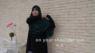 Tutorial halfmoon shawl labuh RUHI [upl. by Arammat]