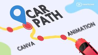 Custom Canva Map Animation  Car Route 🚗 [upl. by Imit]