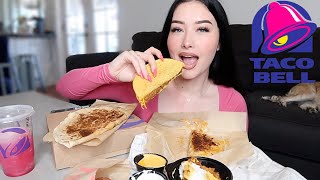 TACO BELL MUKBANG  NEW MENU ITEMS [upl. by Fortune]