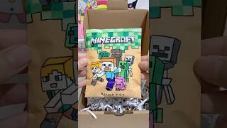 Packing minecraft paper squishy fake 🎁 what’s next papercraft minecraft shorts [upl. by Ylerebmik]