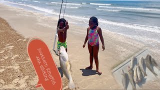 We went to Quintana Beach TX and did THIS surffishing saltwaterfishing familyfun [upl. by Purvis619]